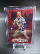 2025 Topps Stadium Club Pete Crow-Armstrong Base #86 - Cubs (Red Parallel SP)
