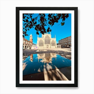 A Reflection of Hull Kunstdruck gerahmt Wandbild Poster Leinwanddruck Bild