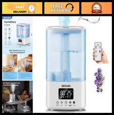 5L Ultrasonic Cool Mist Humidifier with Timer  Humidity Control for Home, Baby,