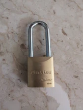 Master Lock Brass Padlock Pro Series 6840 Keyed - Comes With 2 Keys