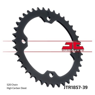 Kettenrad 39 Zähne für Yamaha YFZ 450 Baujahr 2004-2014 von jt-Sprockets - Neu