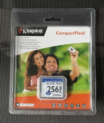 Kingston Technology 256 MB CompactFlash ELITE PRO (CF/256-S) **NEW, SEALED**
