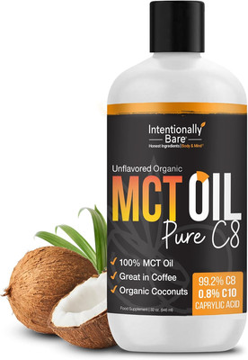 Intentionally Bare Pure C8 MCT Oil Organic - Brain 32 Fl Oz (Pack of 1) 