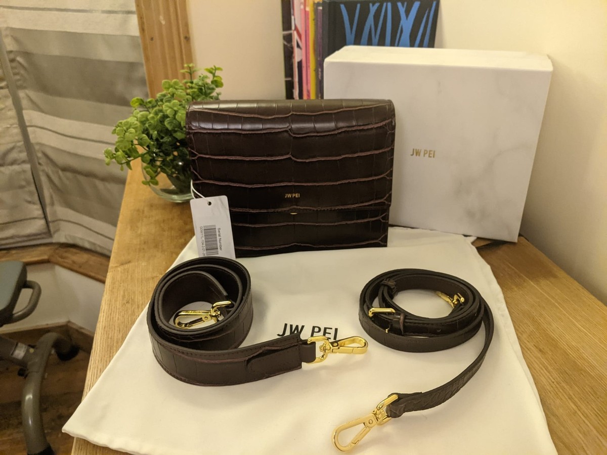 JW PEI- Mini Flap Bag Brown Croc (New with tag) UK