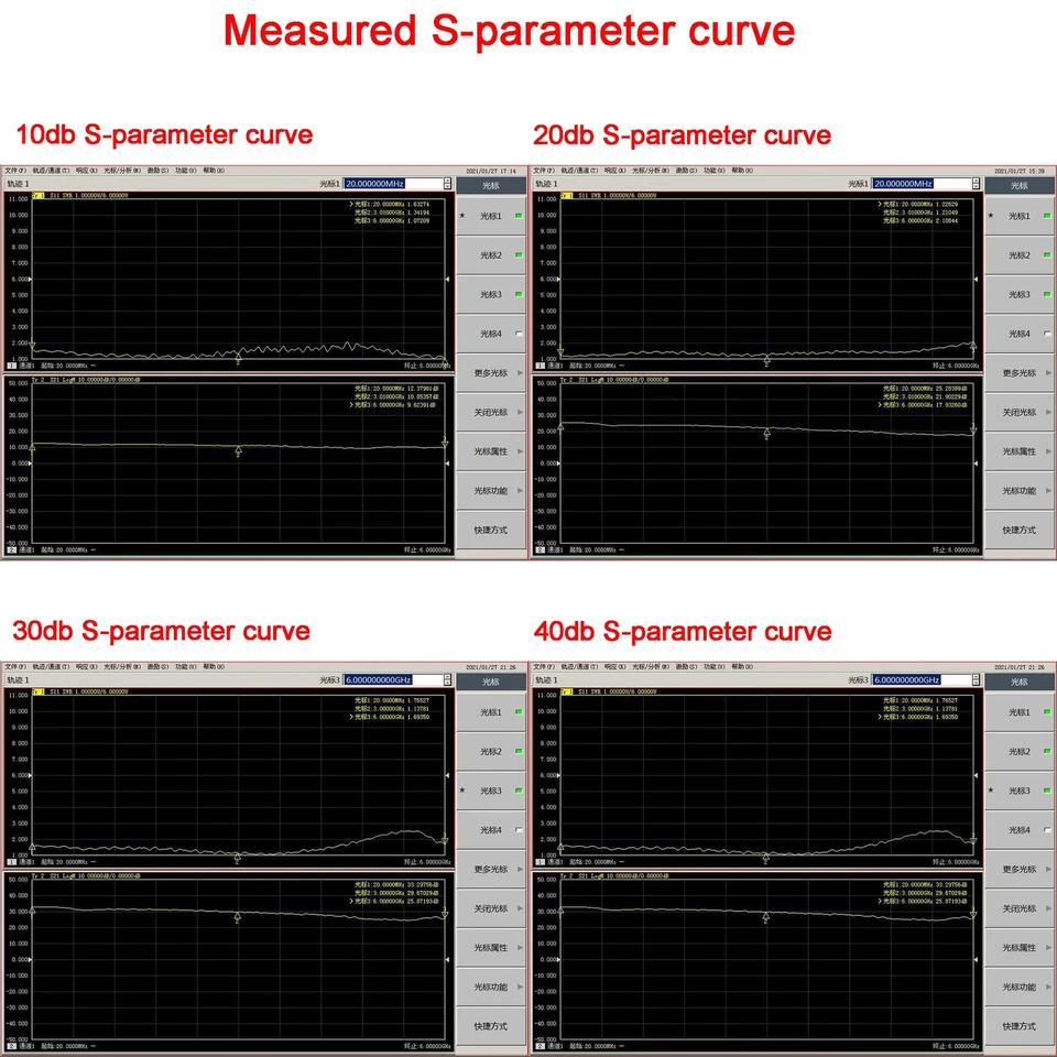10M-6GHz RF Amplifier 10dB 20dB 30dB 40dB High Gain Push Receiver Amplifier - Image 3 of 4