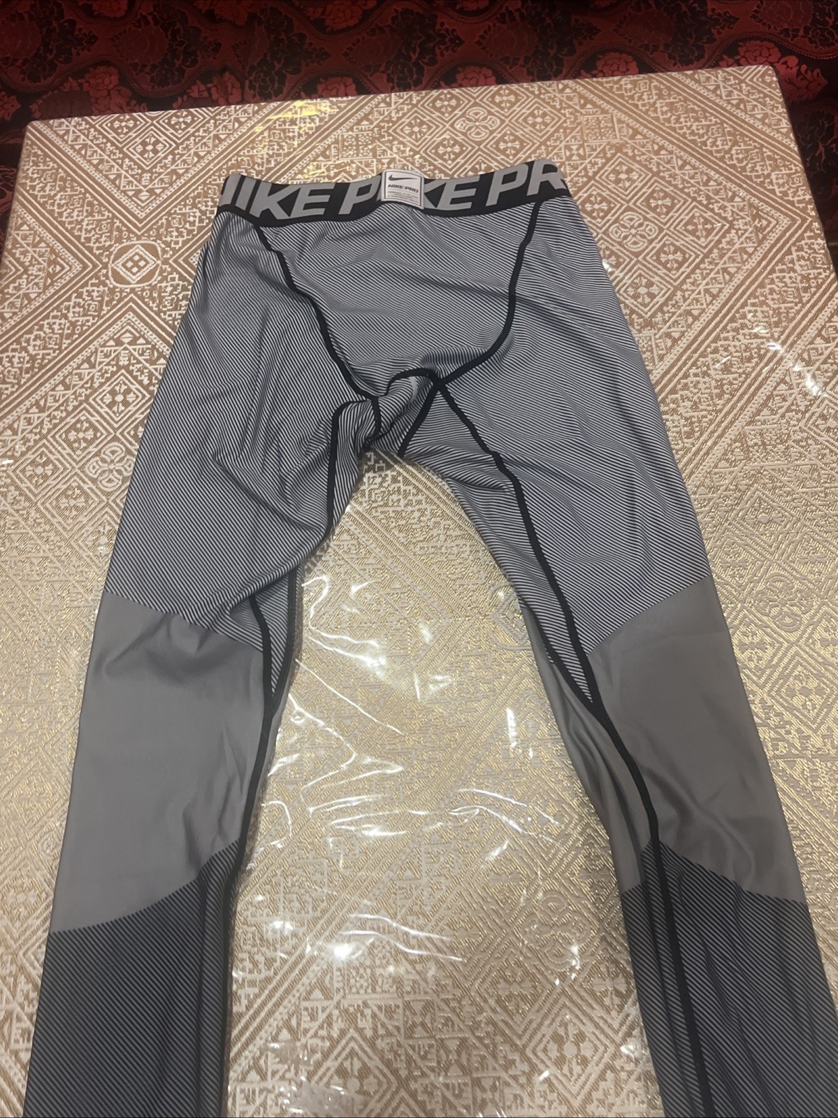 Pre-Owned Nike Pro Hyperwarm Lines Compression Pa… - image 19