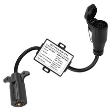 US to EU Trailer Light Converter,US Vehicle with 7-Way Blade Connector to Eur...