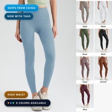 High Waist Sport Leggings Wide Waistband Yoga Workout Pants