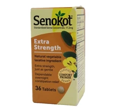 Senokot Extra Strength Natural Vegetable Laxative For Gentle Overnight 6/28