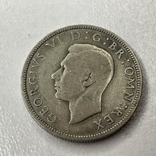 1939 George VI Silver Florin Two-Shillings Coin