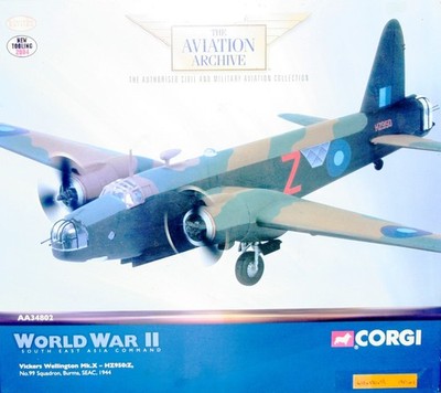 CORGI AVIATION ARCHIVE VICKERS WELLINGTON Mk.X-HZ950:Z SEAC BURMA AA34802