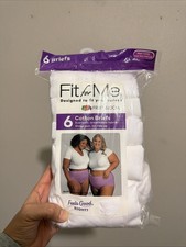 Fit for Me by Fruit of the Loom Women  s Plus Size 13/5X Brief Underwear 6 Pack