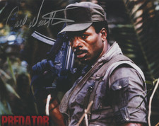 CARL WEATHERS PREDATOR SIGNED 8X10 COLOR PHOTO AUTOGRAPH DILLON