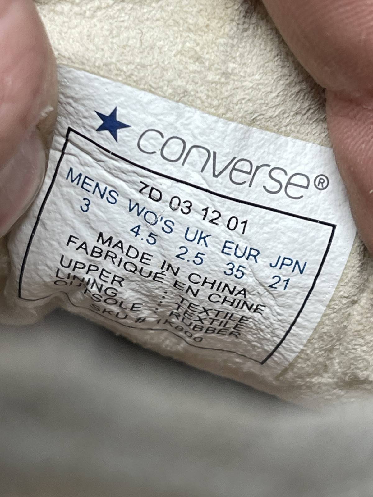 Converse Footpatrol Jack Purcell Sneakers Womens Size 4.5 Beige Low Top Shoes thumbnail 10