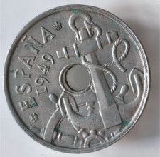 Spanien 50 centimos - Arms, Anchor -1949(62) I- / VZ+ / VZ-ST