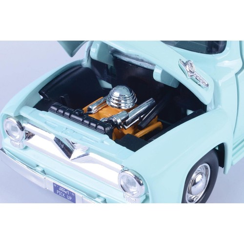 1955 Ford F-100 Pickup Truck Light Green 1/24 Diecast Model Car by 79341 - Picture 4 of 5