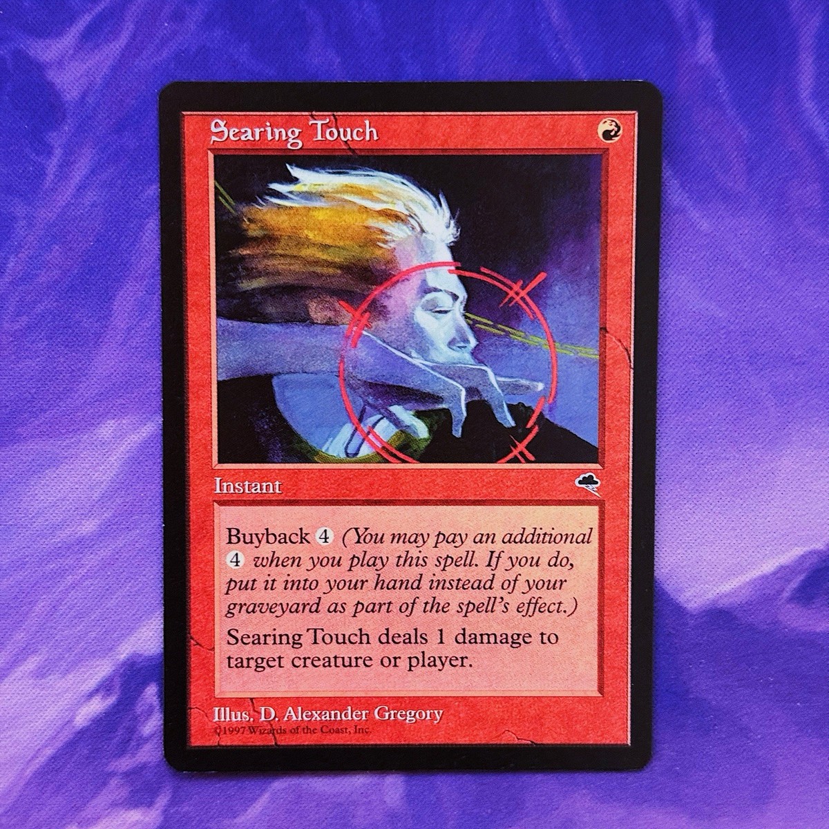 Magic: The Gathering Tempest バインダー Searing Touch MTG Tempest TP Card Magic Buyback Instant Red Avatar