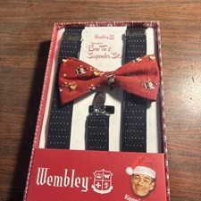 Wembley Christmas Bow Tie and Suspenders Set
