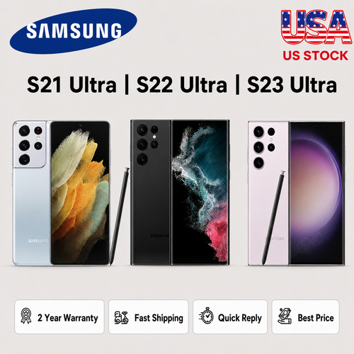 NEW SEALED❗❗ Samsung Galaxy S22 Ultra 5G/S21 Ultra/S23 Ultra 5G Factory Unlocked - Picture 1 of 28