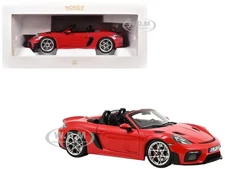 2023 PORSCHE 718 SPYDER RS GUARDS RED 1/18 DIECAST MODEL CAR BY NOREV 187271