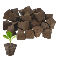 50-Pack Hydroponic Grow Sponges, 1.7x0.8x1.8 Inch Seed Pods Replacement [Brown] 3.64 per sponge
