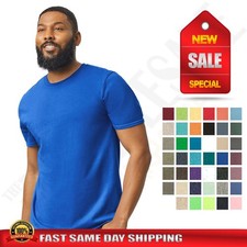 Gildan Mens T-Shirt Short Sleeves Light Weight 4.5 oz Softstyle S-XL RG640