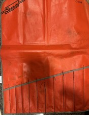 Vintage Snap-on Underline Red Tool Wrap Roll Pouch With 11 Pockets C-114b Vintage Snap-on Underline Red Tool Wrap Roll Pouch With 11 Pockets C-114b
