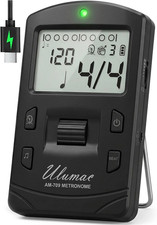 AM-709 Rechargeable Digital Metronome with Vocal Counting for Piano, Guitar
