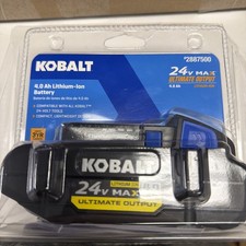 New Kobalt 4.0 AH Lithium-Ion Battery 24 V Max