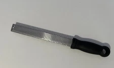 Microplane Classic Stainless Steel Zester & Cheese Grater Black Handle No Cover