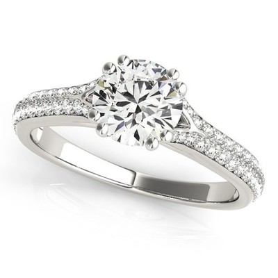 Best Deal! 2 kt DE/VS Lab Grown Rundschliff Diamant Verlobungsring 18 K Weißgold