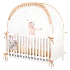 Baby Crib Pop up Tent Infant Safety Mesh Cover Net - Canopy Cover to Keep Bab...