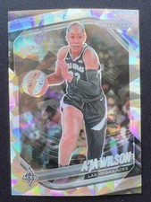 A’ja Wilson 2025 Panini Prizm WNBA Ice Prizms #76 Las Vegas Aces