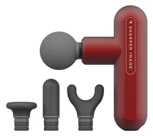 Massage Gun Sharper Image Powerboost Move 02 Portable Percussion Massager Red