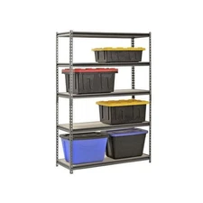 5Shelf Heavy Duty Muscle Rack Steel Storage Garage Unit Shelves Rack 48"x18"x72"