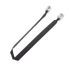 Metal+Plastic Door Pass Through Flat RF Coaxial Cable UHF Female 12Inch 50 Ohms