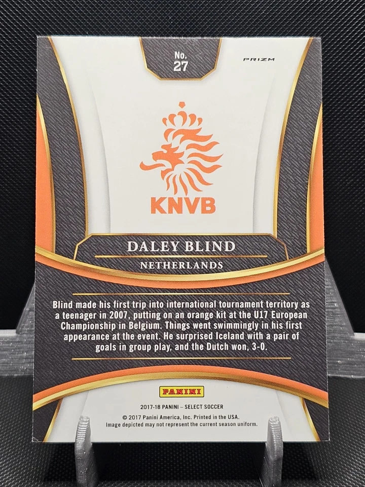 2017-18 Panini Select Terrace Silver Prizm Daley Blind #27 Netherlands - Image 2 of 2