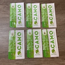 Camo Natural Leaf Wraps Green Apple Self Rolling Herbal Wraps(6 Packs/30 Sheets)