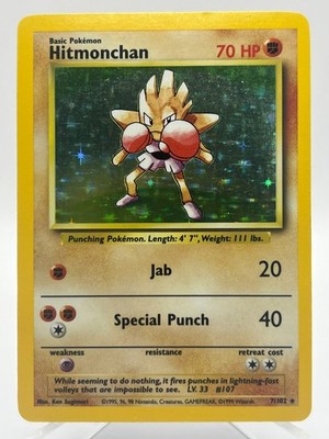 Hitmonchan Holo - Base Set - 7/102 - Pokemon Karte - Englisch