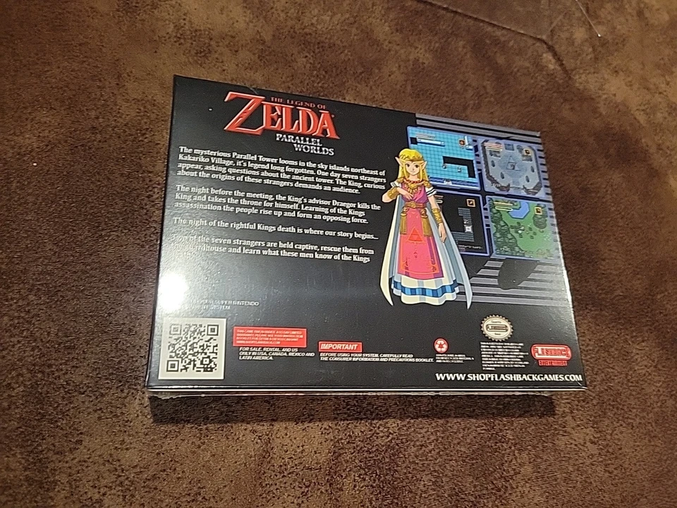 The Legend of Zelda Parallel Worlds SNES Flashback Entertainment Nuevo Raro Sellado Foto 2 de 4