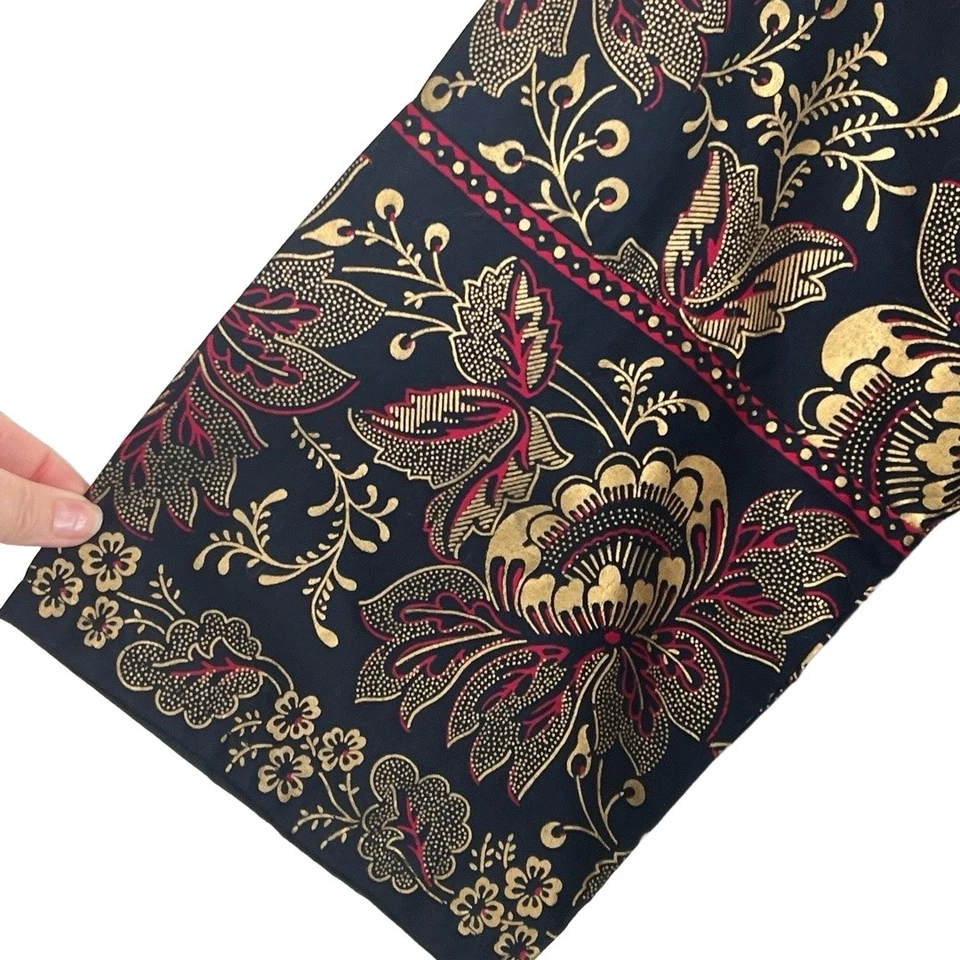 Neiman Marcus женщин кафтан платье маленький темно-синий винтажный украшенный миссис Roper богемное - Изображение 4 из 4