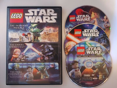 LEGO Star Wars DVD The Padawan Menace The Empire Strikes Out The Yoda  Chronicles | eBay