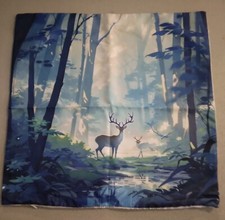 Pillow Cover Deer in Forrest Zipper Bottom 274349