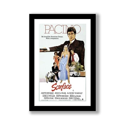 SCARFACE - 11x17 Framed Movie Poster by Wallspace