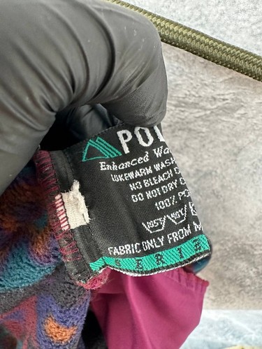 Jack Wolfskin "For People in Action" Polarsystem Vintage 90s Fleece Sweater USA - Picture 12 of 13