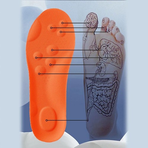 Latex Sport Insoles Orthotic Arch Support Pads Breathable Shock Absorption