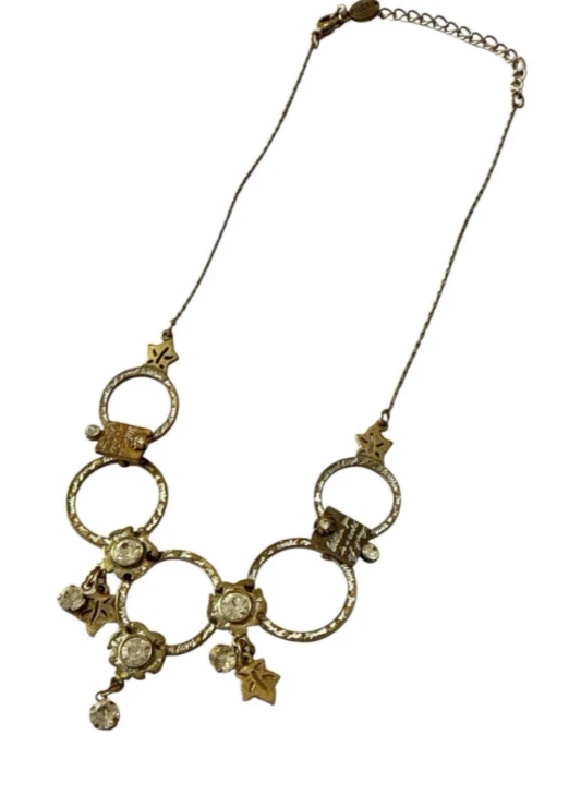 PEREGRINO Diseño Danés Anillo Floral Anillo Collar Steampunk Único Collar Foto 2 de 4