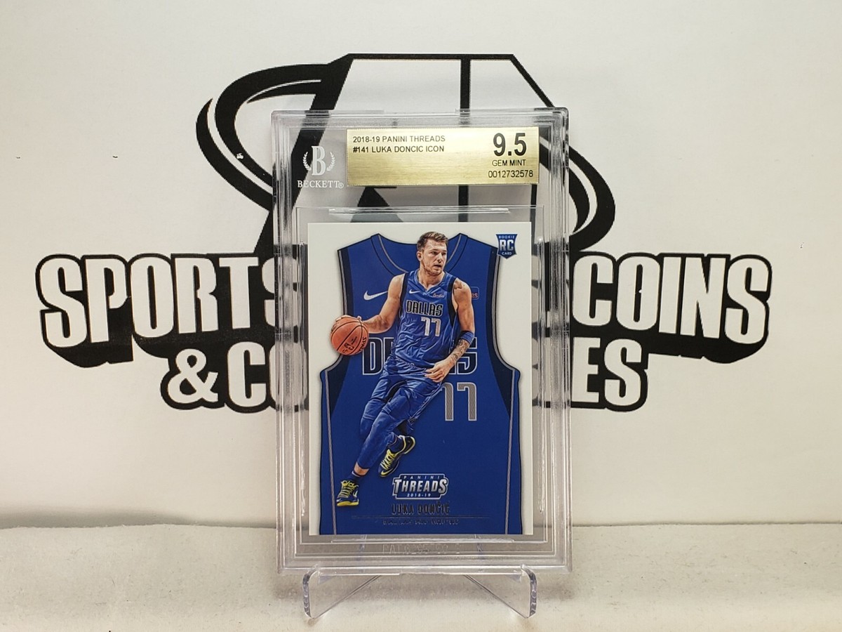 🔥📈 BGS 9.5 GEM MINT🔥 LUKA DONCIC 2018 THREADS #141 ROOKIE RC