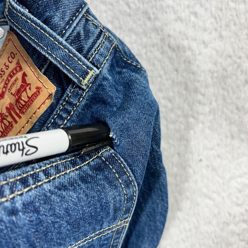 Jeans Levi's Low Pro gamba dritta donna 26 (29x30) DIFETTI* denim blu vita alta - Foto 12 di 16