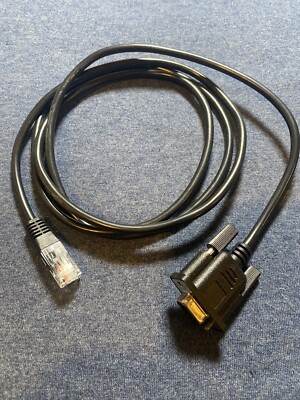  NEW! Serial DB9 Female to RJ45 CAT5 5-foot Ethernet Cable Adaptor 
